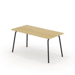 Neutralware 815019372 Schreibtisch se:lab work&meet 160x74x80cm sw/eiche hell