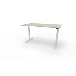 Schreibtisch se:lab e-desk 1.400 x 650-1.280 x 900 mm (B x H x T) lichtgrau, Neutralware