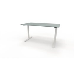 Schreibtisch se:lab e-desk 1.400 x 650-1.280 x 900 mm (B x H x T) fjordgrün, Neutralware