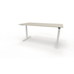 Neutralware 815018681 Schreibtisch se:lab e-desk 160x65-128x80 ws/lichtgrau