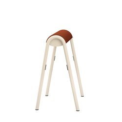 Sitz-Steh-Hocker se:lab hopper rotorange, Neutralware