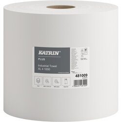 Katrin 481009 Wischtuch Plus XL 4 265mmx360m weiß 1.000Blatt