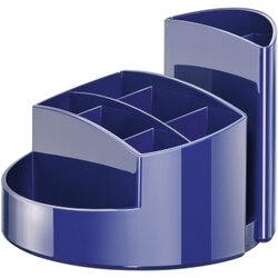 HAN 17460-14 Stifteköcher RONDO 9Fächer Polystyrol blau