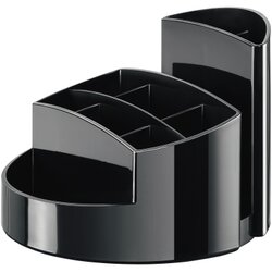 HAN 17460-13 Stifteköcher RONDO 9Fächer Polystyrol schwarz