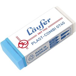 Läufer 07400 Radierer Plast-Combi 46x20x9mm 
