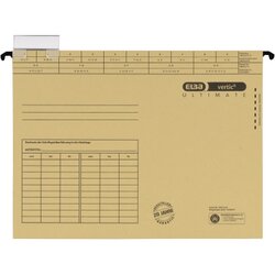 ELBA 100331249 Hängemappe vertic ULTIMATE DIN A4 Karton naturbraun