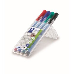 STAEDTLER® 305M WP4-1 Folienstift Lumocolor F M f. sort. 4 St./Pack