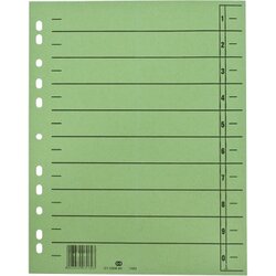 Soennecken 1454 Trennblatt oeco A4 230g Karton gn 100St.