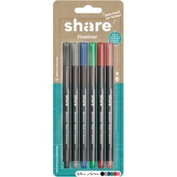 share Y-11-11-02 Fineliner sortiert 6St. 