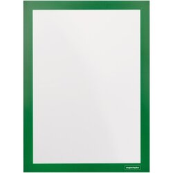 magnetoplan® 1131905 Rahmen magnetofix A4 sk grün 2St.