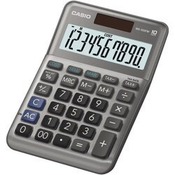 CASIO® MS-100FM Tischrechner 10stellig Solar/Batterie gr