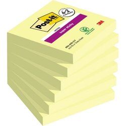 Post-it® 654-SSCY-P4+2 Haftnotiz Super Sticky  76x76mm ge 6x90l