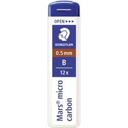 STAEDTLER® 250 05-B Feinmine Mars micro carbon 0,5mm 12 St./Pack.