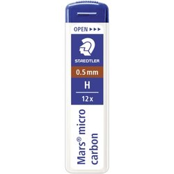 STAEDTLER® 250 05-H Feinmine Mars micro carbon 0,5mm 12 St./Pack.