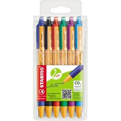 STABILO® 6030/6 Kugelschreiber pointball 0,5mm sortiert 6 St./Pack.