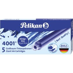 Pelikan 310748 Tintenpatrone 4001 GTP/5 königsblau 5 St./Pack.