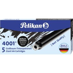 Pelikan 310615 Tintenpatrone 4001 GTP/5 brillantschwarz 5 St./Pack.