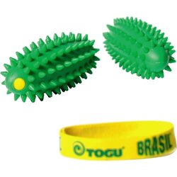 TOGU 470636 Ergonomiehandtrainer Brasil 11x5cm grün 2St./Pack.