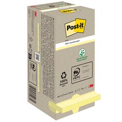 Post-it® 654-1T Haftnotiz Recycling  Notes 76x76mm 90Bl. ge