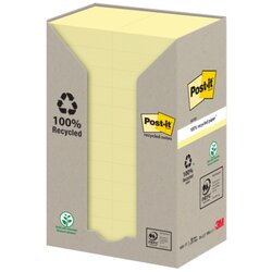 Post-it® 653-1T Haftnotiz Recycling  Notes 38x51mm ge 24x100Bl