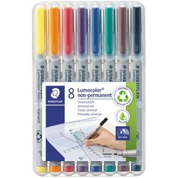 STAEDTLER® 316 WP8 Folienstift Lumocolor 0,6mm sortiert 8 St./Pack.