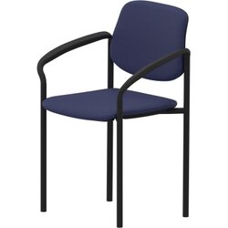 NowyStyl 800014850 Besucherstuhl STYL ARM 4Fuß gepolstert sw/bl