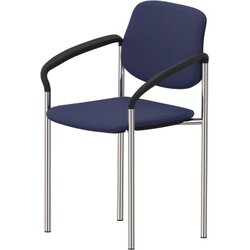 NowyStyl 800055650 Besucherstuhl STYL ARM 4Fuß gepolstert ch/bl