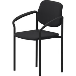 NowyStyl 800055590 Besucherstuhl STYL ARM 4Fuß gepolstert sw/sw