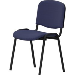 NowyStyl 800055350 Besucherstuhl ISO 4L 4Fuß gepolstert sw/bl