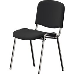NowyStyl 800055490 Besucherstuhl ISO 4L 4Fuß gepolstert ch/sw