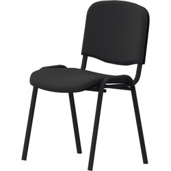 NowyStyl 800055390 Besucherstuhl ISO 4L 4Fuß gepolstert sw/sw
