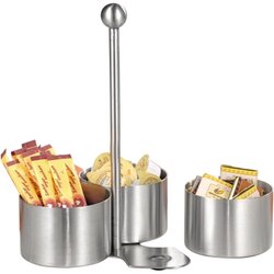 Esmeyer® 400-1790 Servierset Boston 16x16x24cm 3Schalen/1Halter silber