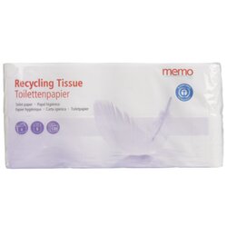 memo H3456 Toilettenpapier Recycling Tissue 4lg. 130Bl. 8Rl.