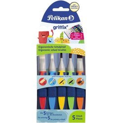 Pelikan 100401604 Schulpinsel griffix GPI5T sortiert 5St