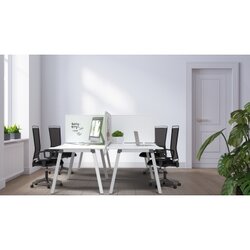 magnetoplan® Tischtrennwand VarioPin 80 x 50 cm (B x H)