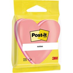 Post-it® 2007H Haftnotiz Herz 70x70mm 225Bl dreifarbig pink