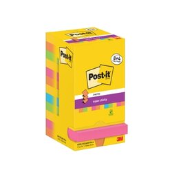 Post-it® R330-SSCARNP8+4 Haftnotiz Super Sticky  76x76mm 12x90Bl