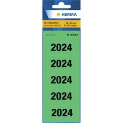 HERMA 1684 Jahresschild 2024 60x26mm sk gn 100St.