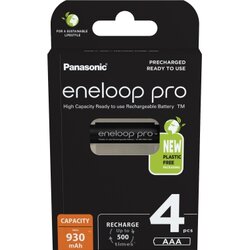 Panasonic BK-4HCDE/4BE Akku eneloop AAA HR03 1,2V/930mA 4St.