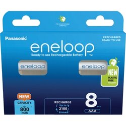 Panasonic BK-4MCDE/8BE Akku eneloop AAA HR03 1,2V/800mAh 8St.