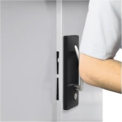 C+P Flügeltürenschrank Acurado 5 Ordnerhöhen 930 x 1.950 x 500 mm (B x H x T) lichtgrau