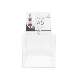 Exacompta 89258D Einwurfbox 21x21x21cm abschließbar glasklar