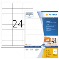 HERMA 10779 Etikett 66x33,8mm ws 1920St 