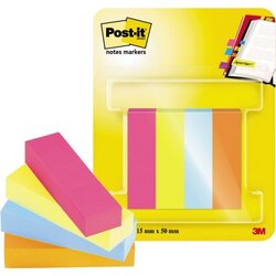 Post-it® 670-4-POP Haftstreifen Page Marker sortiert 4x50Bl./Pack.