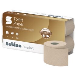 Satino by WEPA 076970 Toilettenpapier PureSoft 8 St./Pack.