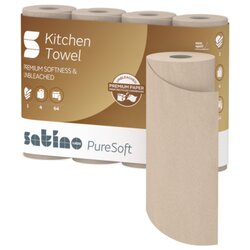 Satino by WEPA 175890 Küchenrolle PureSoft 4 St./Pack.