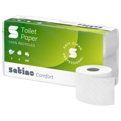 Satino by WEPA 060740 Toilettenpapier Comfort 2lg hw 250Bl. RC 8 St./Pack.