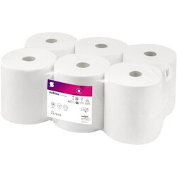 Satino by WEPA 317820 Handtuchrolle 150m 2lg hw 6 St./Pack