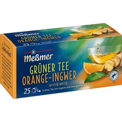 Meßmer 100279 Tee Grüner Tee Orange-Ingwer 25 Btl./Pack.