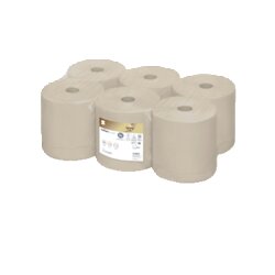 Satino by WEPA 314300 Handtuchrolle PureSoft 2lg. 179m beige 6St.